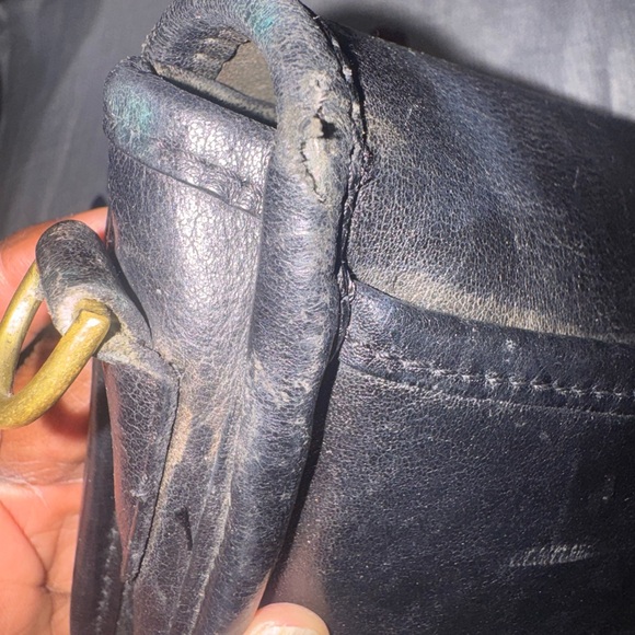 Coach Black Leather Shoulder Bag (No Strap) Vintage before 1994 - Picture 11 of 14